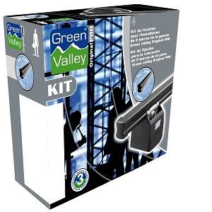Set 4 picioare de prindere pentru bare transversale GREEN VALLEY Original Pro 156 762, compatibil cu Dacia Logan Van și Dacia Logan, model 2007-